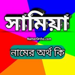 সামিয়া নামের অর্থ কি? | Samia Name Meaning in Bengali