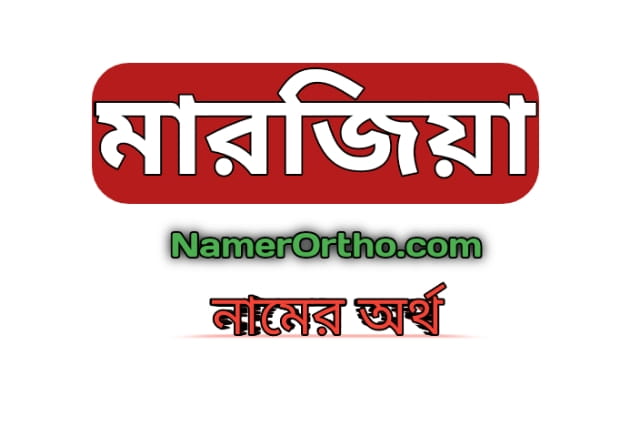 মারজিয়া নামের অর্থ কি Marzia Name Meaning in bengali