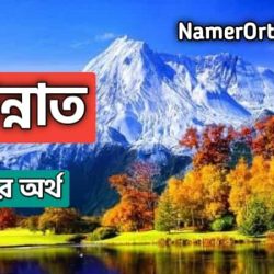 জান্নাত নামের অর্থ কি? | Jannat name meaning in bengali